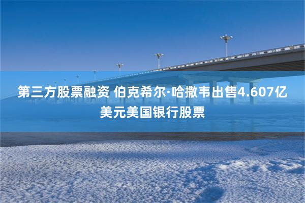 第三方股票融资 伯克希尔·哈撒韦出售4.607亿美元美国银行